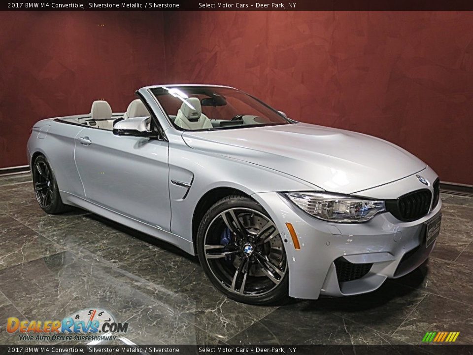 2017 BMW M4 Convertible Silverstone Metallic / Silverstone Photo #10