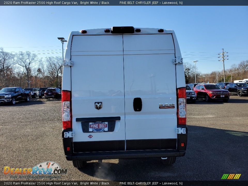 2020 Ram ProMaster 2500 High Roof Cargo Van Bright White / Black Photo #5