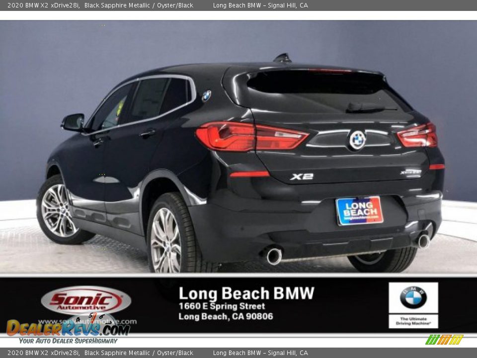 2020 BMW X2 xDrive28i Black Sapphire Metallic / Oyster/Black Photo #2