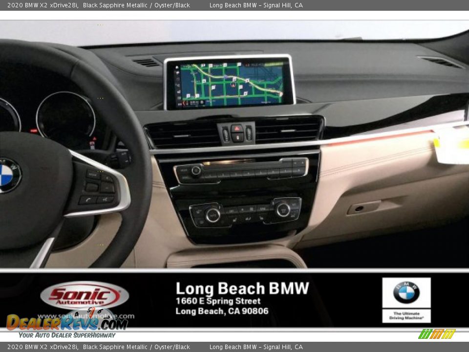 2020 BMW X2 xDrive28i Black Sapphire Metallic / Oyster/Black Photo #5