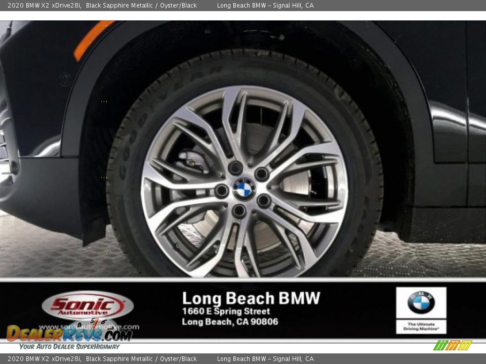 2020 BMW X2 xDrive28i Black Sapphire Metallic / Oyster/Black Photo #9