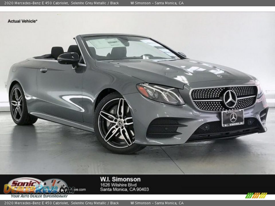 2020 Mercedes-Benz E 450 Cabriolet Selenite Grey Metallic / Black Photo #1