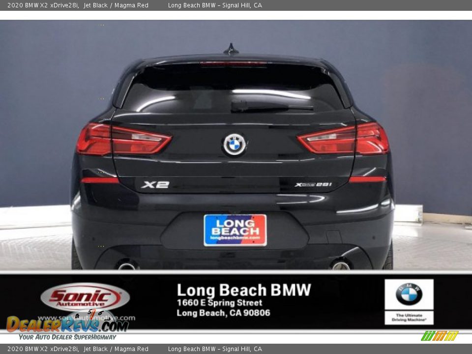 2020 BMW X2 xDrive28i Jet Black / Magma Red Photo #3