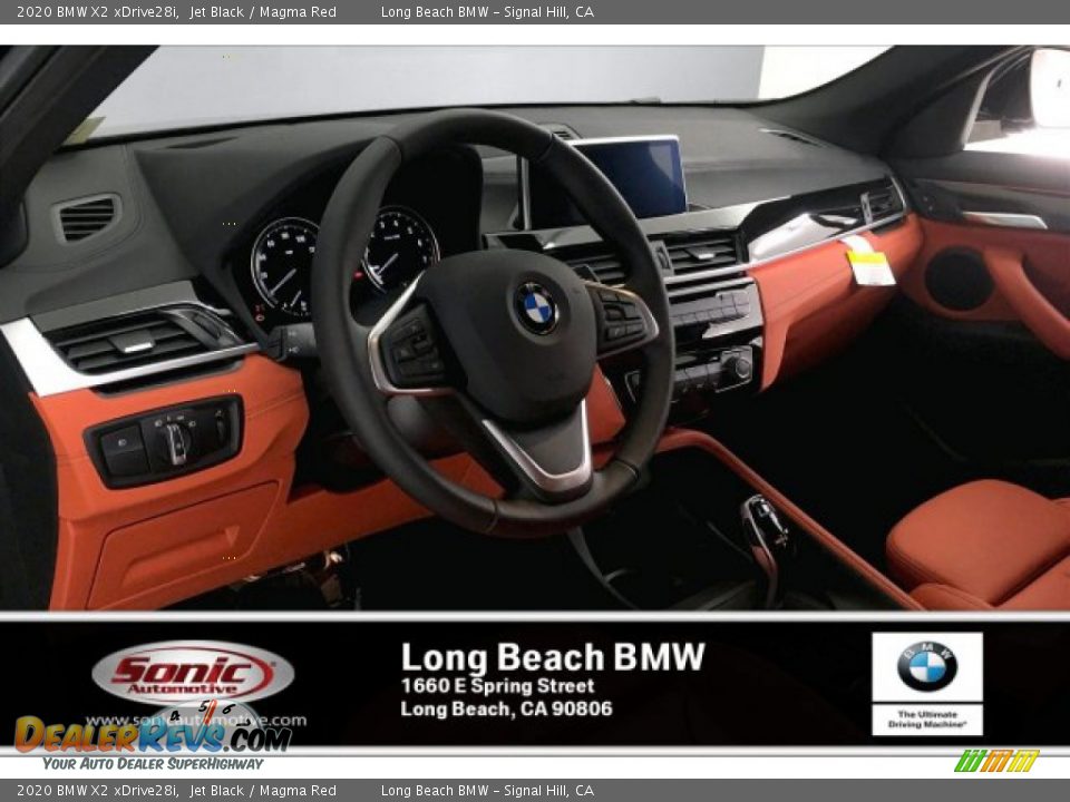 2020 BMW X2 xDrive28i Jet Black / Magma Red Photo #4