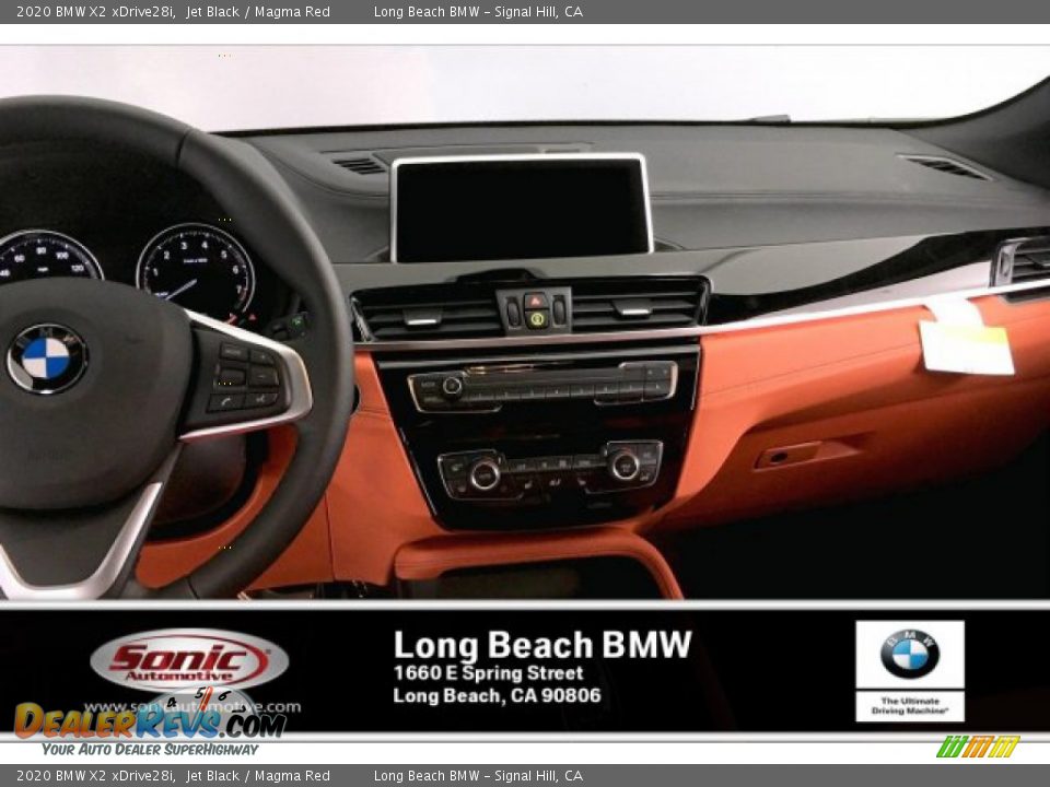 2020 BMW X2 xDrive28i Jet Black / Magma Red Photo #5