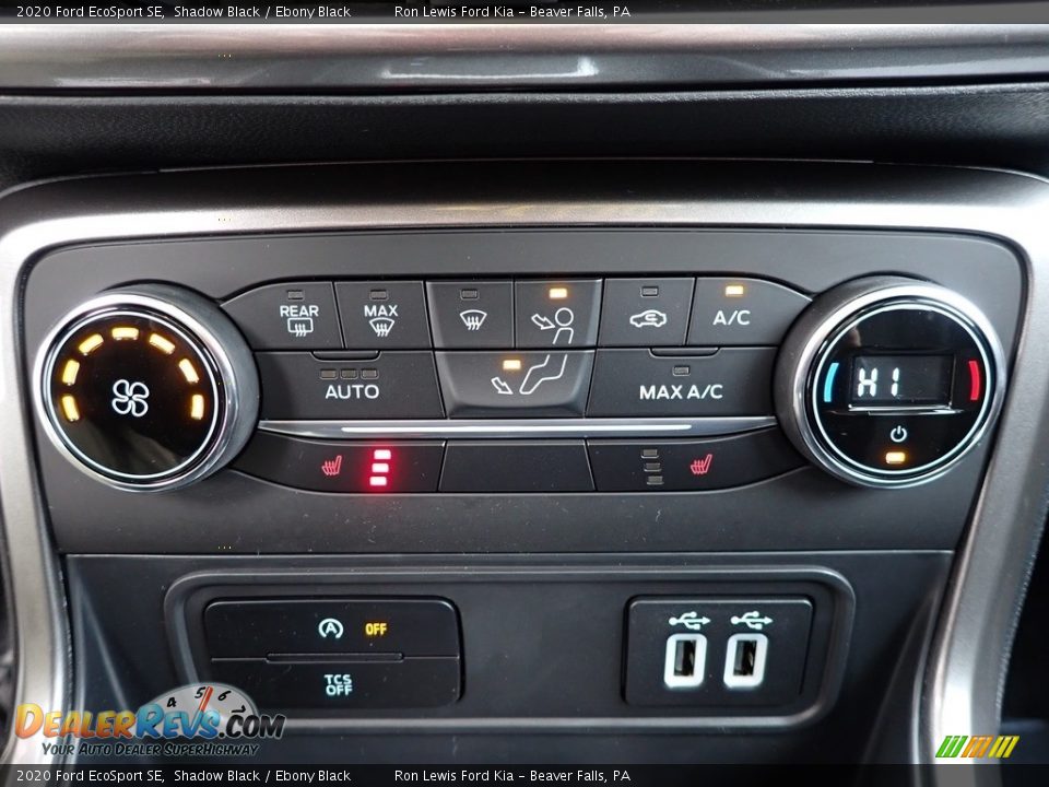 2020 Ford EcoSport SE Shadow Black / Ebony Black Photo #20