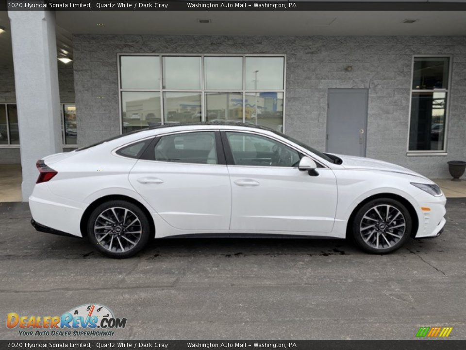2020 Hyundai Sonata Limited Quartz White / Dark Gray Photo #2