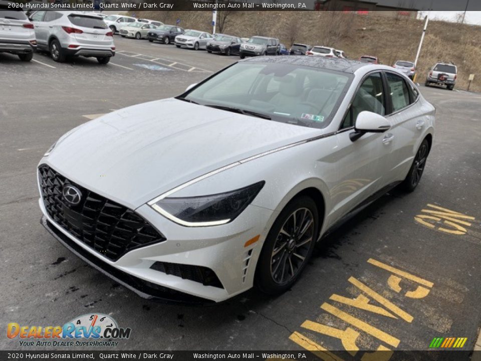 2020 Hyundai Sonata Limited Quartz White / Dark Gray Photo #6