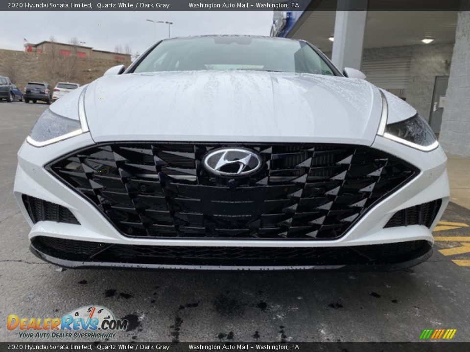 2020 Hyundai Sonata Limited Quartz White / Dark Gray Photo #7