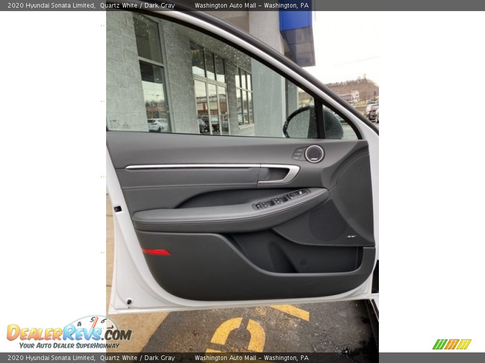 2020 Hyundai Sonata Limited Quartz White / Dark Gray Photo #10