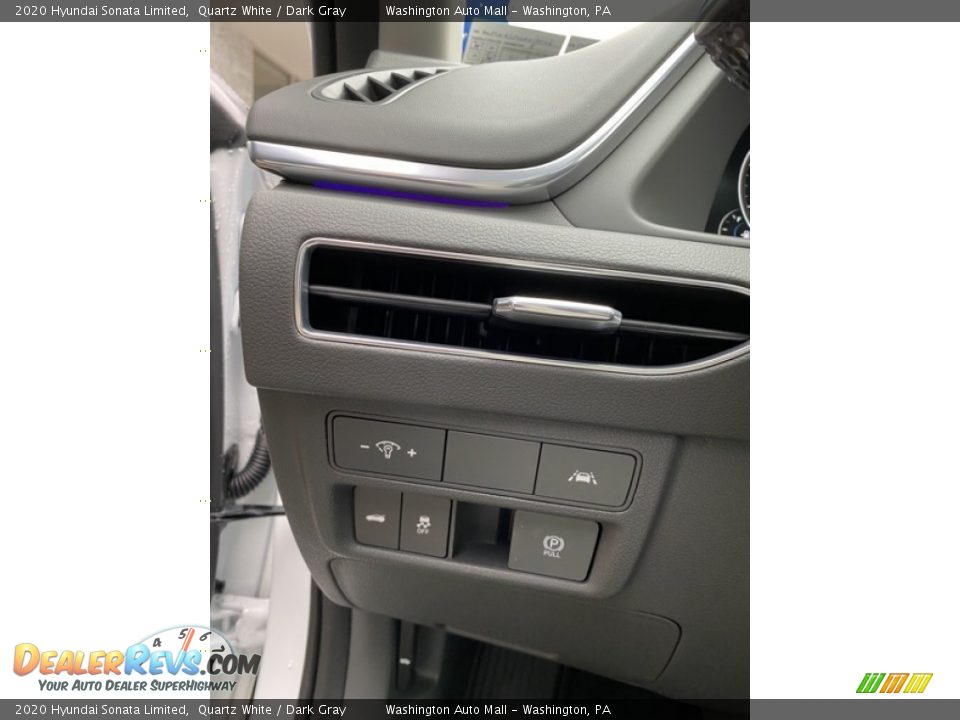 2020 Hyundai Sonata Limited Quartz White / Dark Gray Photo #12