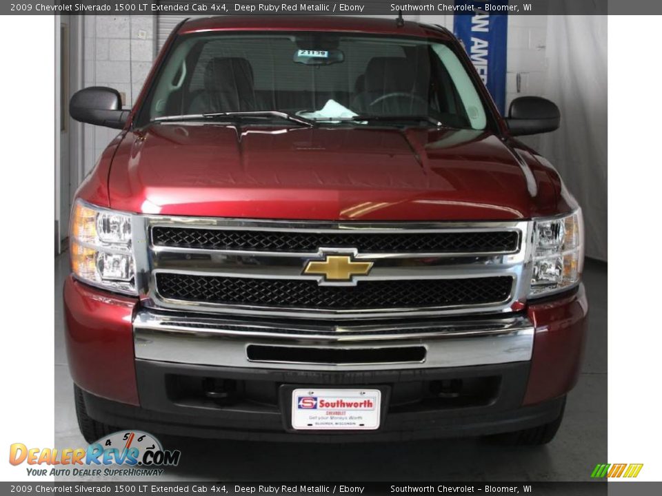 2009 Chevrolet Silverado 1500 LT Extended Cab 4x4 Deep Ruby Red Metallic / Ebony Photo #2