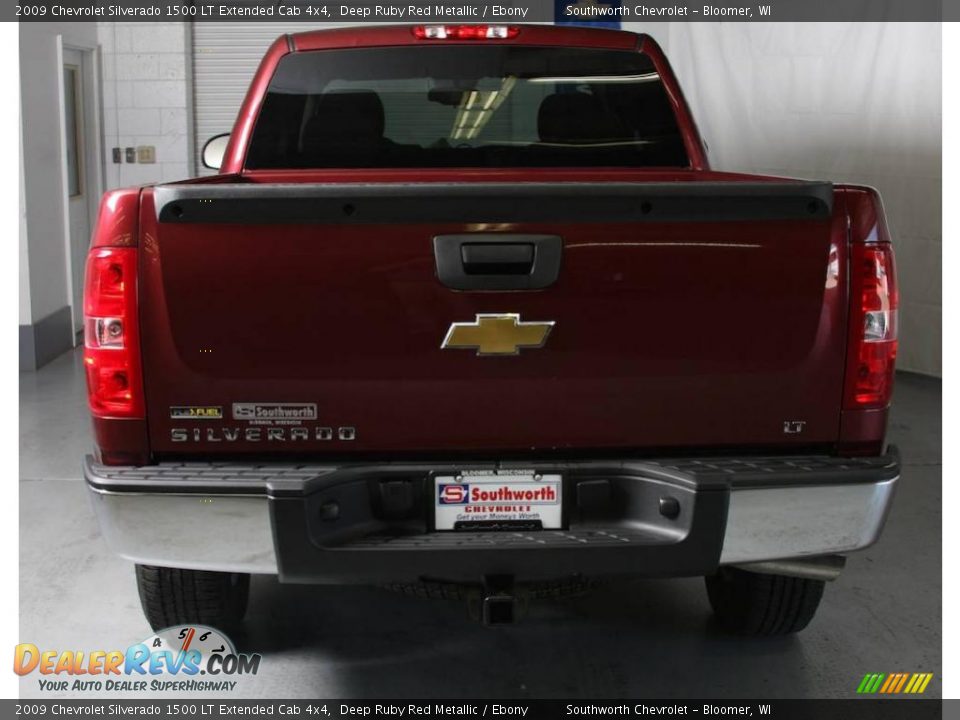 2009 Chevrolet Silverado 1500 LT Extended Cab 4x4 Deep Ruby Red Metallic / Ebony Photo #3