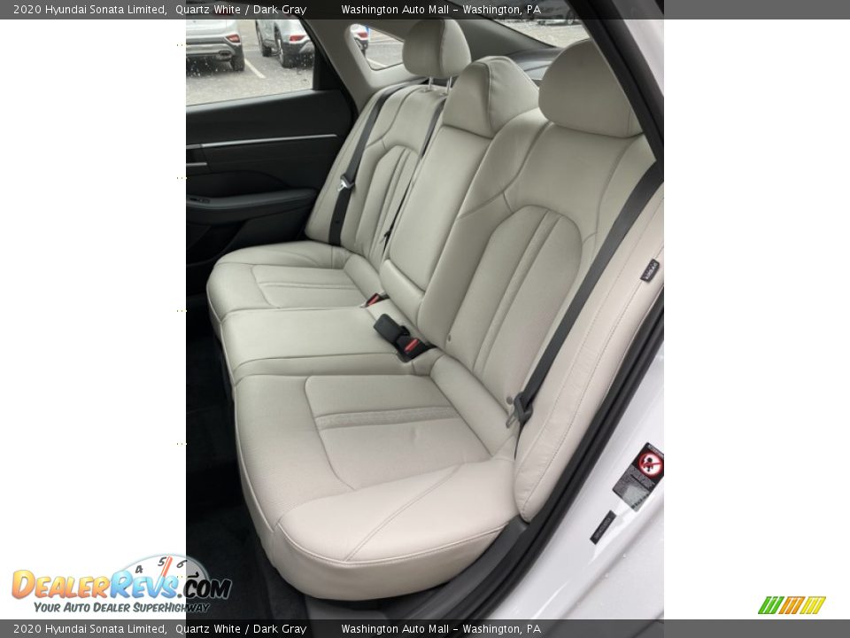 2020 Hyundai Sonata Limited Quartz White / Dark Gray Photo #18