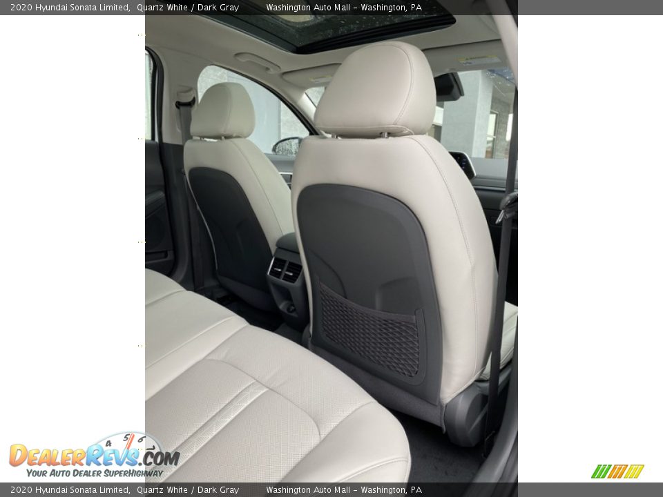 2020 Hyundai Sonata Limited Quartz White / Dark Gray Photo #23