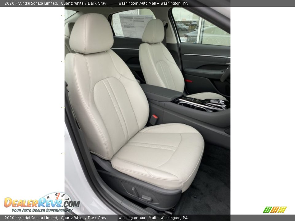 2020 Hyundai Sonata Limited Quartz White / Dark Gray Photo #24