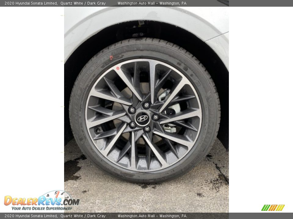 2020 Hyundai Sonata Limited Quartz White / Dark Gray Photo #27