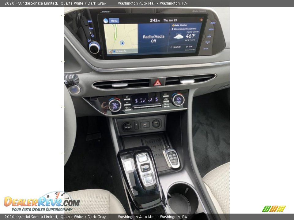 2020 Hyundai Sonata Limited Quartz White / Dark Gray Photo #29