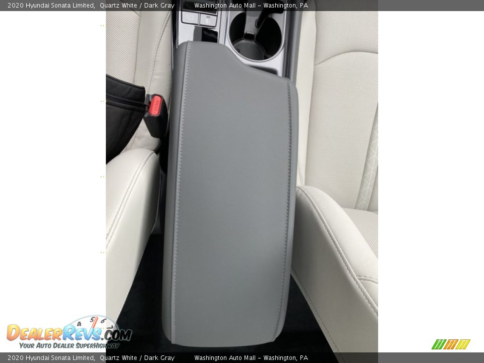 2020 Hyundai Sonata Limited Quartz White / Dark Gray Photo #32