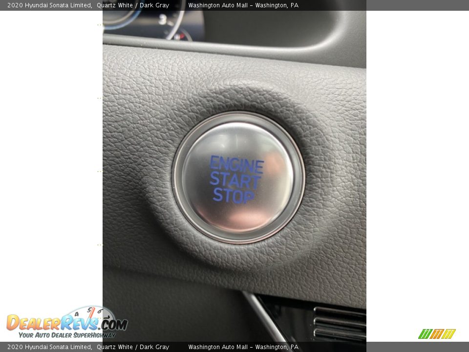 2020 Hyundai Sonata Limited Quartz White / Dark Gray Photo #34