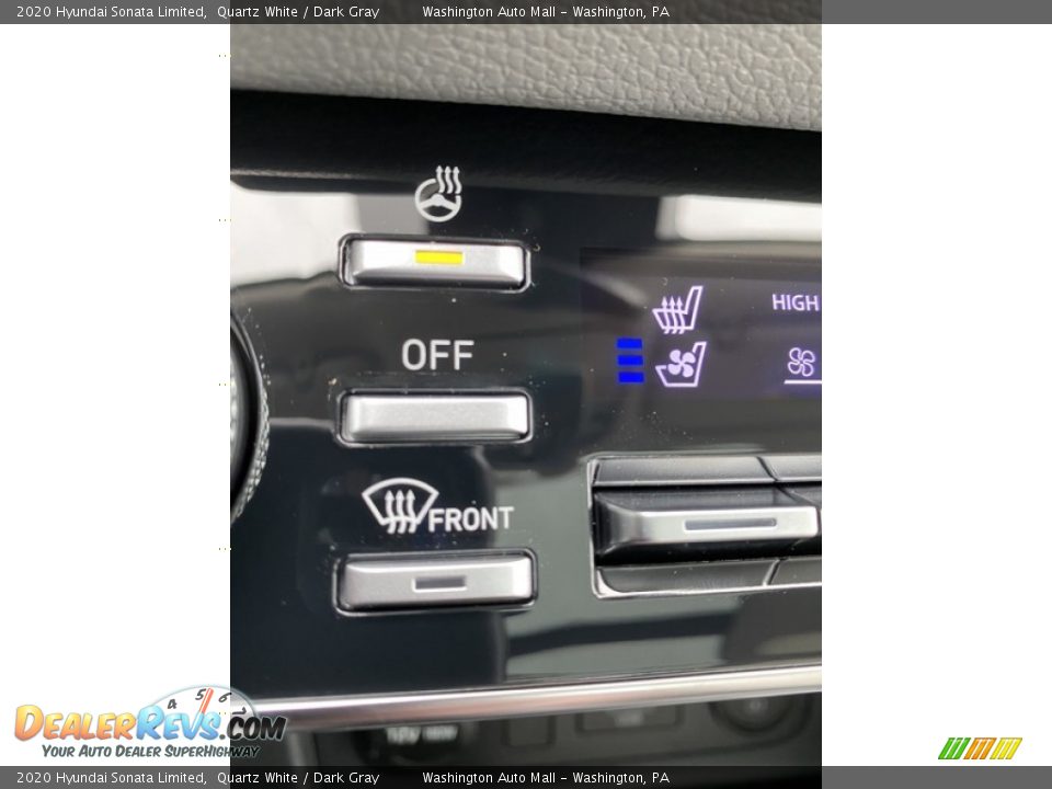 2020 Hyundai Sonata Limited Quartz White / Dark Gray Photo #35