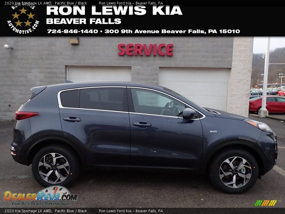 2020 Kia Sportage LX AWD Pacific Blue / Black Photo #1