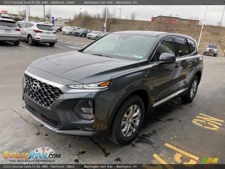 2020 Hyundai Santa Fe SEL AWD Rainforest / Black Photo #6