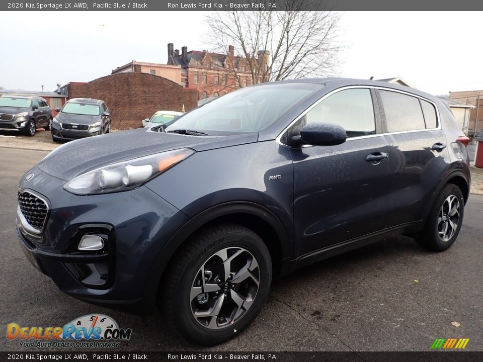 2020 Kia Sportage LX AWD Pacific Blue / Black Photo #7