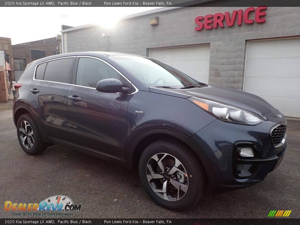 2020 Kia Sportage LX AWD Pacific Blue / Black Photo #9