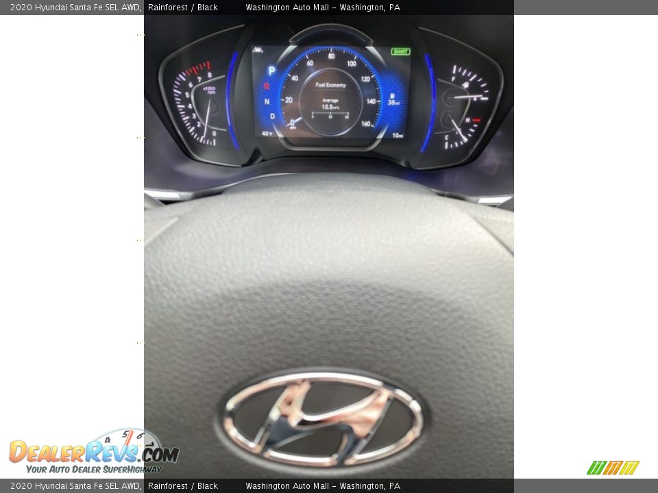2020 Hyundai Santa Fe SEL AWD Rainforest / Black Photo #27