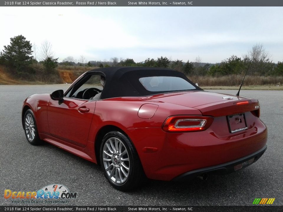 2018 Fiat 124 Spider Classica Roadster Rosso Red / Nero Black Photo #6