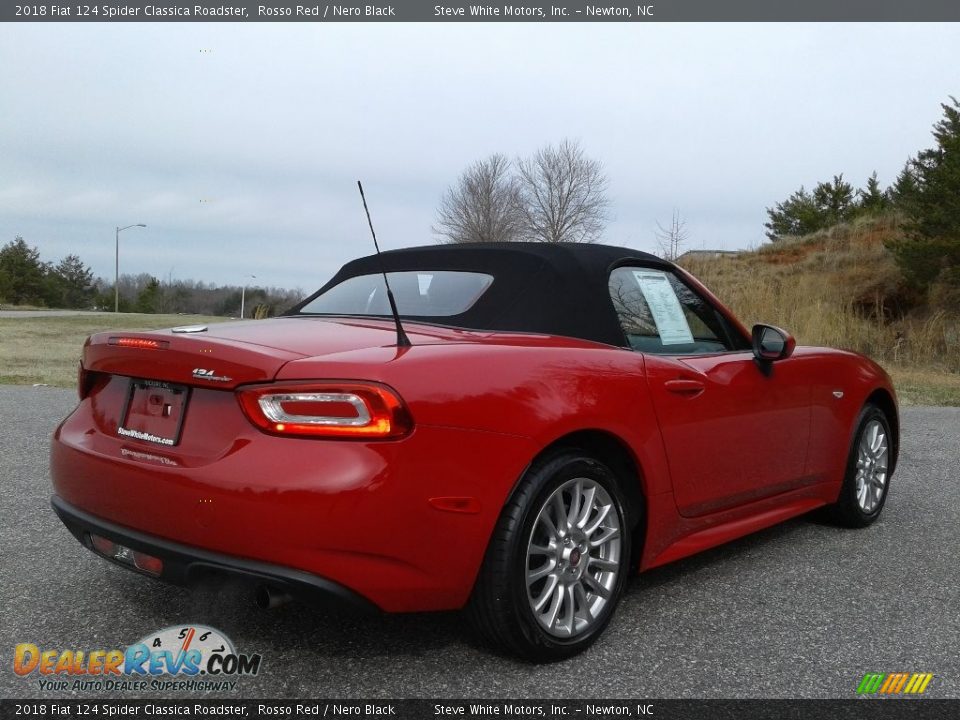 2018 Fiat 124 Spider Classica Roadster Rosso Red / Nero Black Photo #7