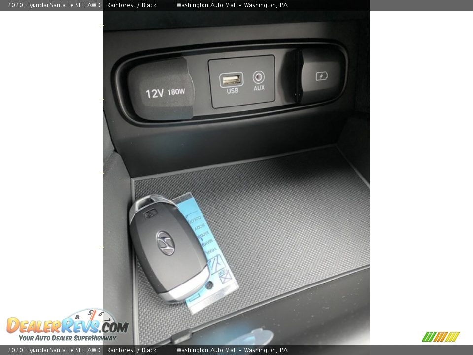 2020 Hyundai Santa Fe SEL AWD Rainforest / Black Photo #35