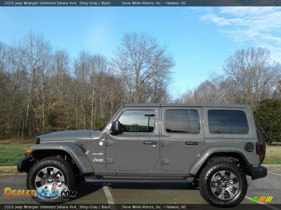 2020 Jeep Wrangler Unlimited Sahara 4x4 Sting-Gray / Black Photo #1