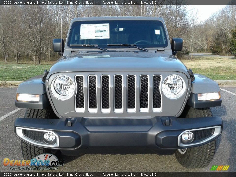 2020 Jeep Wrangler Unlimited Sahara 4x4 Sting-Gray / Black Photo #3