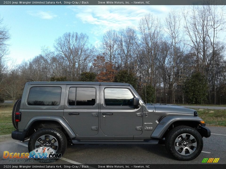 2020 Jeep Wrangler Unlimited Sahara 4x4 Sting-Gray / Black Photo #5