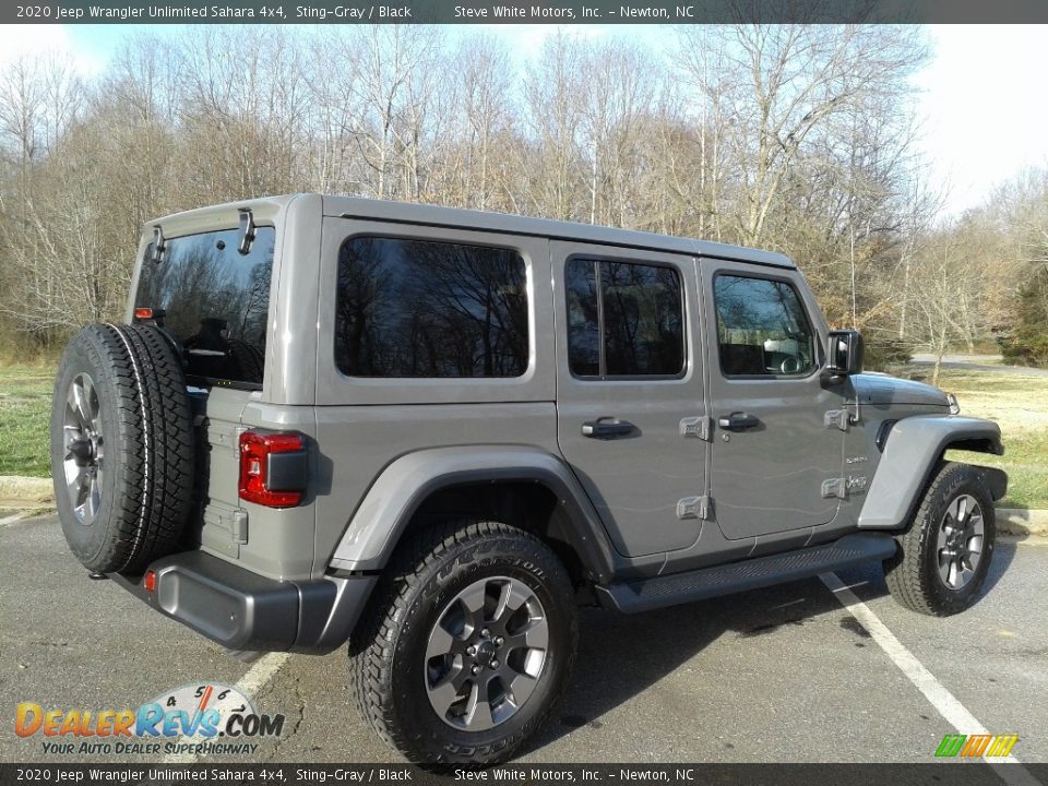 2020 Jeep Wrangler Unlimited Sahara 4x4 Sting-Gray / Black Photo #6