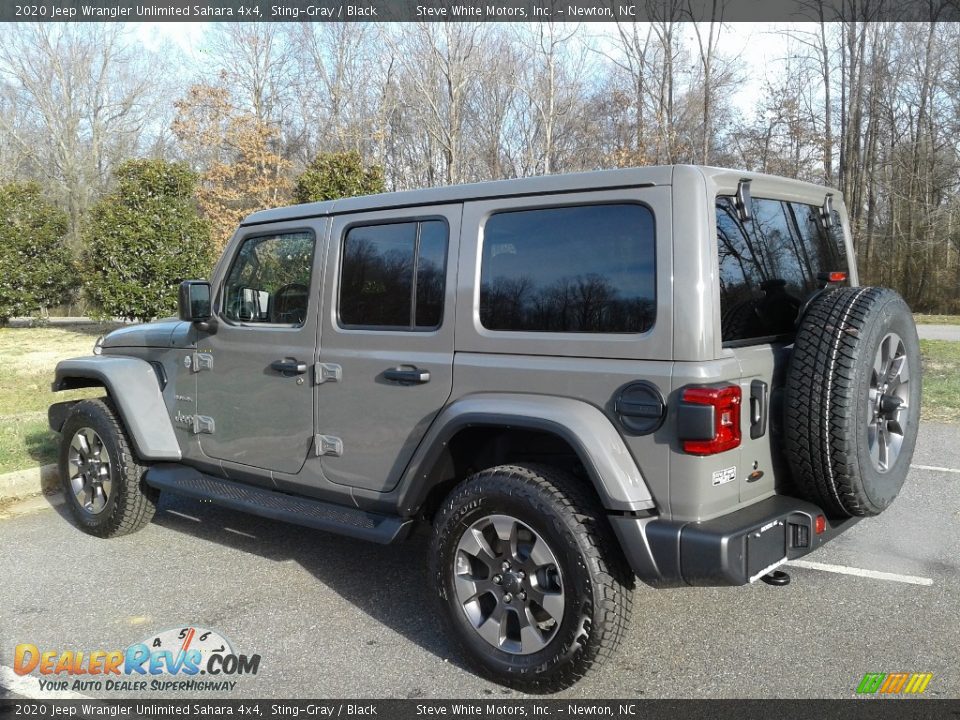 2020 Jeep Wrangler Unlimited Sahara 4x4 Sting-Gray / Black Photo #8