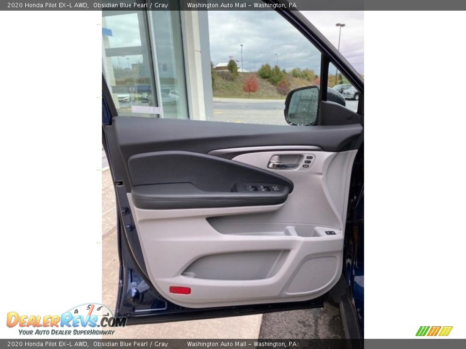 2020 Honda Pilot EX-L AWD Obsidian Blue Pearl / Gray Photo #10