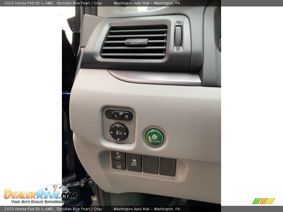 2020 Honda Pilot EX-L AWD Obsidian Blue Pearl / Gray Photo #12