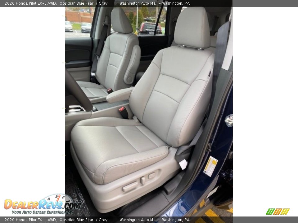 2020 Honda Pilot EX-L AWD Obsidian Blue Pearl / Gray Photo #14