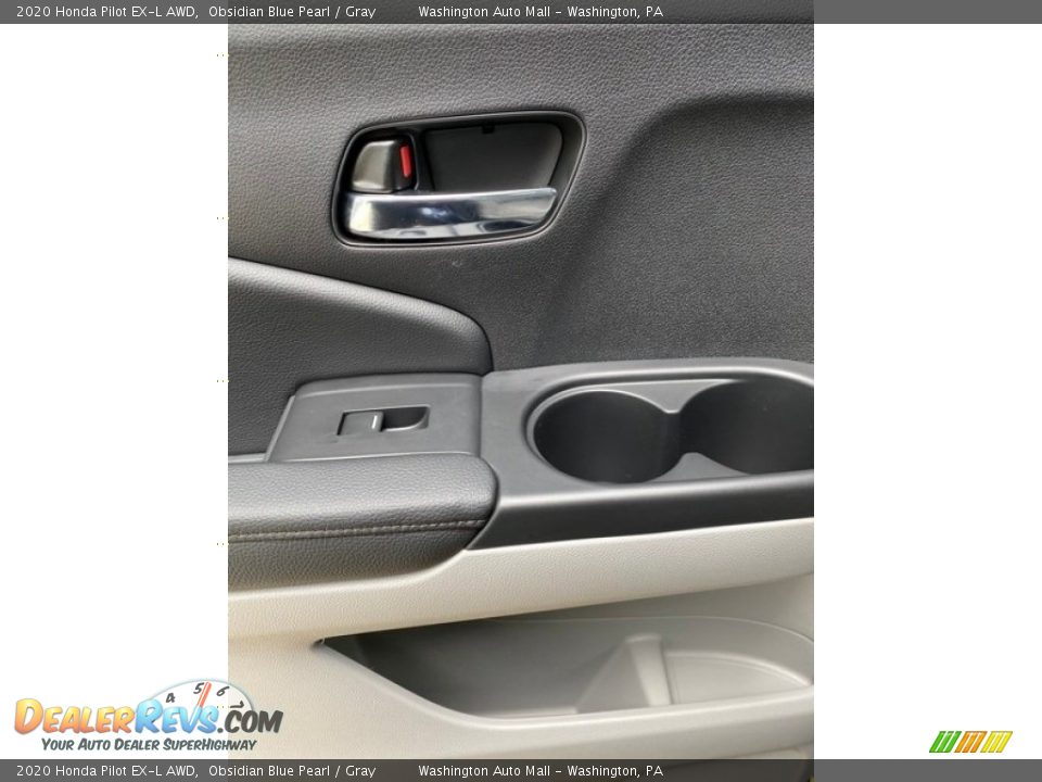2020 Honda Pilot EX-L AWD Obsidian Blue Pearl / Gray Photo #17