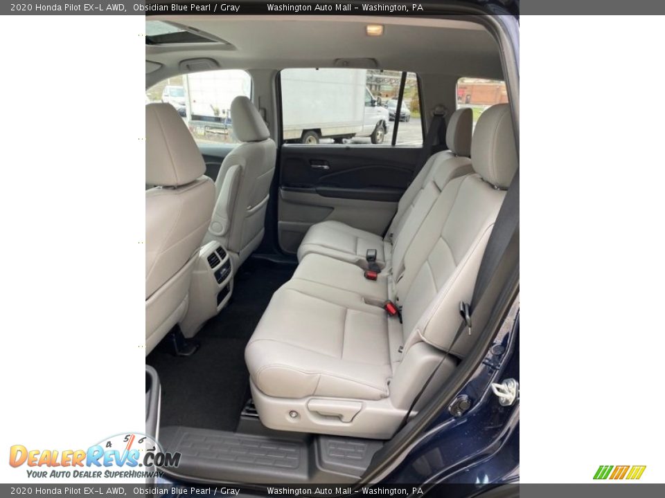 2020 Honda Pilot EX-L AWD Obsidian Blue Pearl / Gray Photo #19