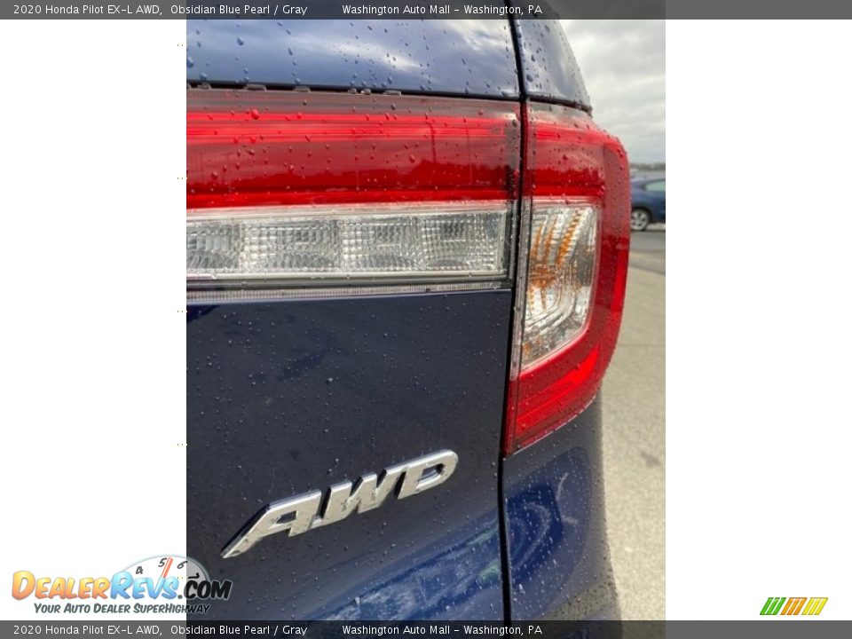2020 Honda Pilot EX-L AWD Obsidian Blue Pearl / Gray Photo #25