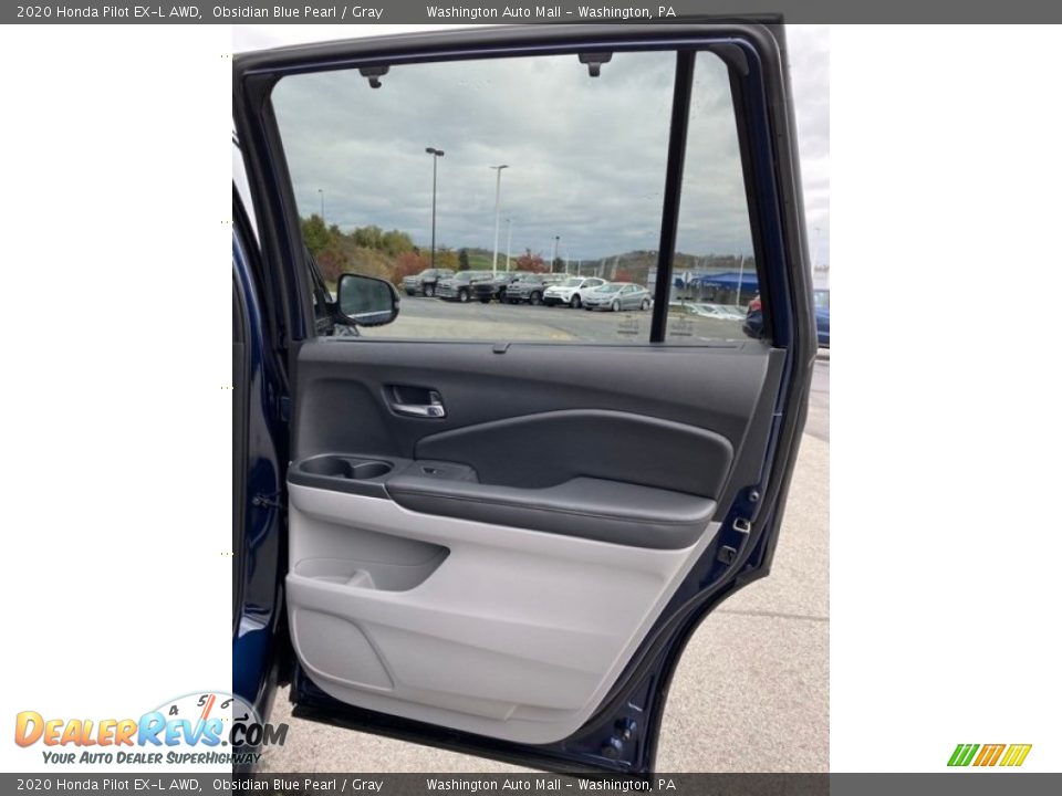 2020 Honda Pilot EX-L AWD Obsidian Blue Pearl / Gray Photo #26