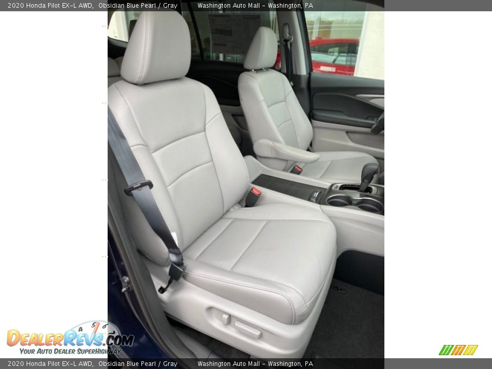 2020 Honda Pilot EX-L AWD Obsidian Blue Pearl / Gray Photo #33
