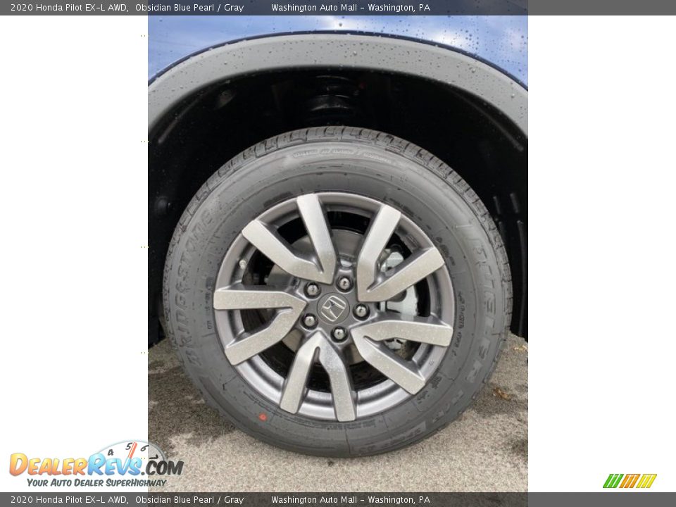 2020 Honda Pilot EX-L AWD Obsidian Blue Pearl / Gray Photo #36