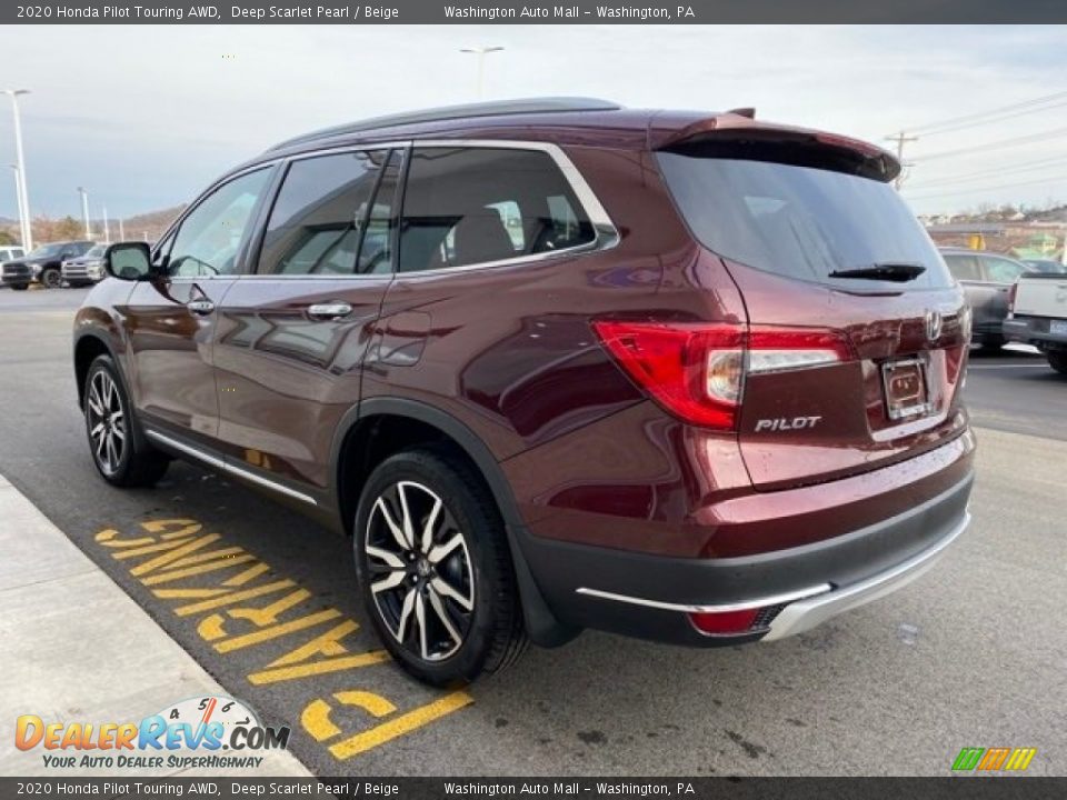 2020 Honda Pilot Touring AWD Deep Scarlet Pearl / Beige Photo #5