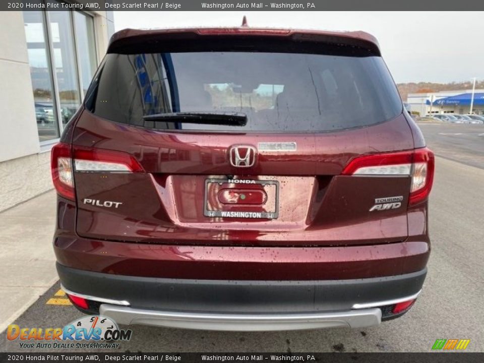 2020 Honda Pilot Touring AWD Deep Scarlet Pearl / Beige Photo #6