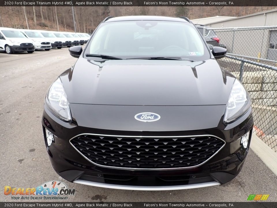 Agate Black Metallic 2020 Ford Escape Titanium Hybrid 4WD Photo #4